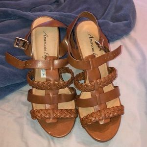 BRAND NEW American eagle wedge heels SIZE 8